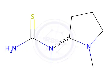 Chemical structure of Thiourea, N-methyl-N-(1-methyl-2-pyrrolidinyl)-