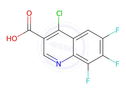 Chemical structure of 4-Chloro-6,7,8-Trifluoroquinoline-3-Carboxylic Acid