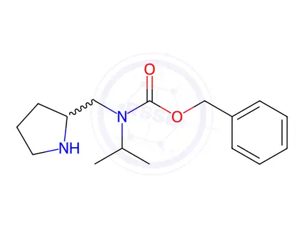 Chemical structure of Benzyl isopropyl(pyrrolidin-2-ylmethyl)carbamate
