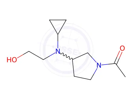 Chemical structure of 1-(3-(Cyclopropyl(2-hydroxyethyl)amino)pyrrolidin-1-yl)ethanone