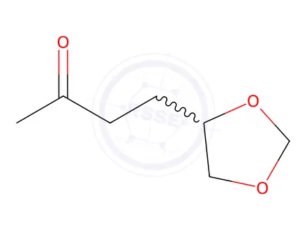 Chemical structure of 2-Butanone, 4-(1,3-dioxolan-4-yl)-(9CI)