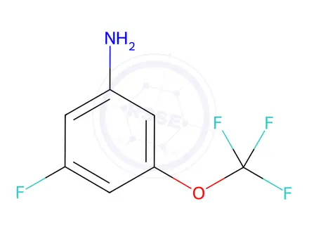 Chemical structure of 3-Fluoro-5-(trifluoromethoxy)aniline