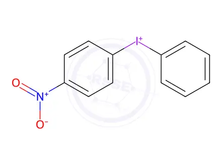 Chemical structure of (4-Nitrophenyl)(phenyl)iodonium Trifluoromethanesulfonate