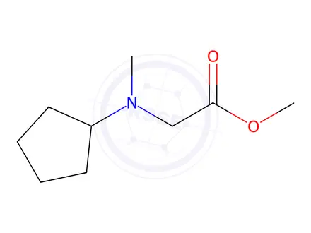 Chemical structure of Glycine, N-cyclopentyl-N-methyl-, methyl ester