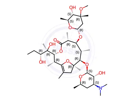 Chemical structure of Erythromycin EP Impurity F