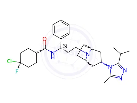 Chemical structure of Maraviroc Impurity 6