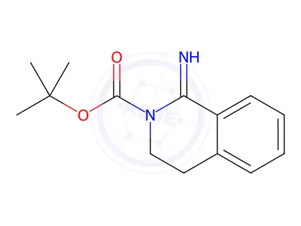 Chemical structure of tert-Butyl 1-imino-3,4-dihydroisoquinoline-2-carboxylate