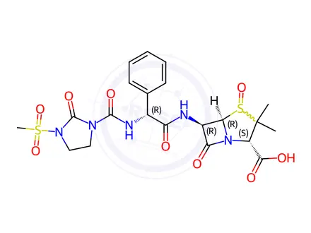 Chemical structure of Mezlocillin Impurity 6
