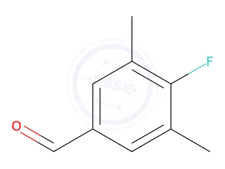 Chemical structure of Benzaldehyde, 4-fluoro-3,5-dimethyl-(9CI)
