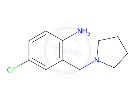 Chemical structure of 4-Chloro-2-(pyrrolidin-1-ylmethyl)aniline