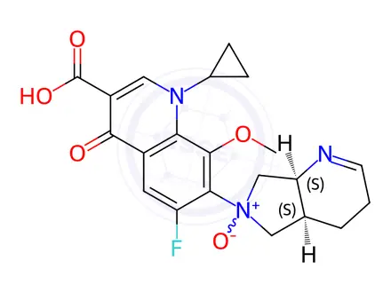 Chemical structure of Moxifloxacin oxide Impurity