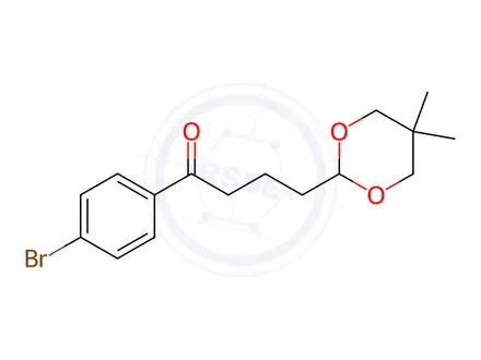 Chemical structure of 4'-Bromo-4-(5,5-dimethyl-1,3-dioxan-2-yl)butyrophenone