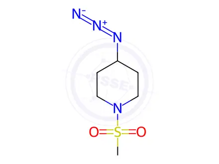 Chemical structure of 4-azido-1-methylsulfonyl-piperidine