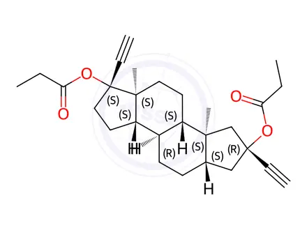Chemical structure of Norethindrone Acetate Impurity 17 (Anorethidrane)