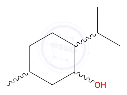 Chemical structure of MENTHOL