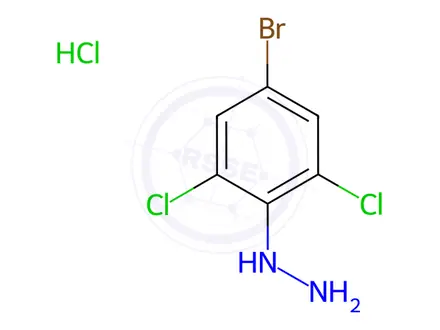 Chemical structure of (4-Bromo-2,6-Dichlorophenyl)Hydrazine Hydrochloride