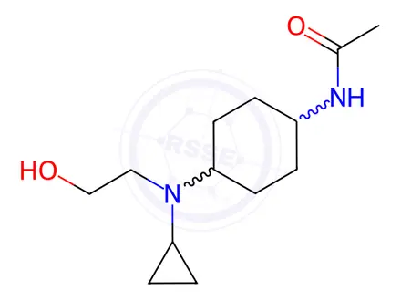 Chemical structure of N-(4-(Cyclopropyl(2-hydroxyethyl)amino)cyclohexyl)acetamide