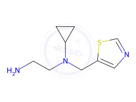 Chemical structure of N1-cyclopropyl-N1-(thiazol-5-ylmethyl)ethane-1,2-diamine
