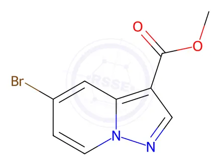 Chemical structure of Methyl 5-bromopyrazolo[1,5-a]pyridine-3-carboxylate