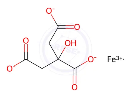 Chemical structure of Iron(III) Citrate (Technical Grade)