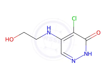 Chemical structure of 4-Chloro-5-((2-hydroxyethyl)amino)pyridazin-3(2H)-one