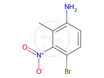 Chemical structure of 4-Bromo-2-methyl-3-nitroaniline
