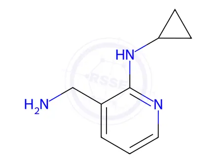 Chemical structure of 3-(Aminomethyl)-N-cyclopropylpyridin-2-amine hydrochloride