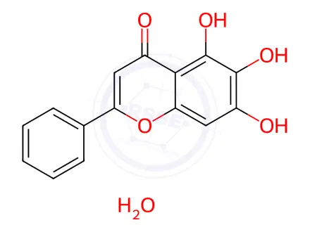 Chemical structure of Baicalein Monohydrate