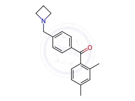 Chemical structure of (4-(Azetidin-1-ylmethyl)phenyl)(2,4-dimethylphenyl)methanone