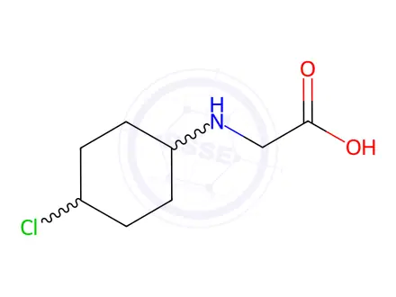 Chemical structure of 2-((4-Chlorocyclohexyl)amino)acetic acid