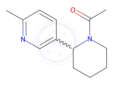 Chemical structure of 1-(2-(6-Methylpyridin-3-yl)piperidin-1-yl)ethan-1-one