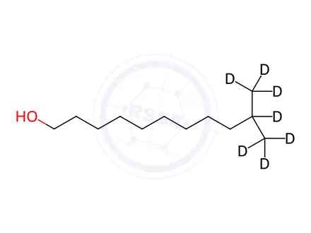 Chemical structure of 10-Methylundecanol-d7
