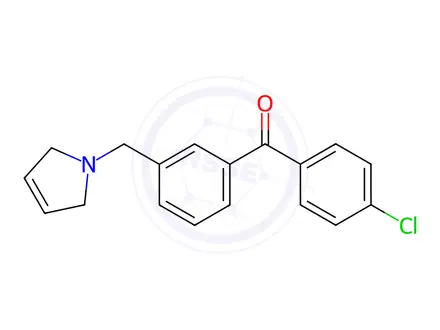 Chemical structure of 4'-Chloro-3-(3-pyrrolinomethyl) benzophenone