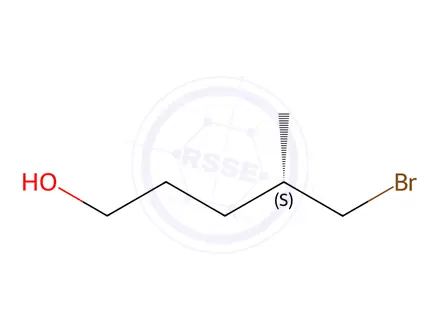 Chemical structure of (4S)-5-bromo-4-methyl-pentan-1-ol