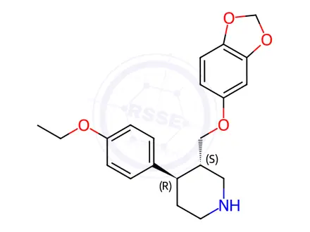 Chemical structure of Paroxetine hydrochloride semi - hydrate Impurity C