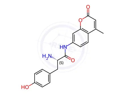 Chemical structure of L-Tyrosine 7-amido-4-methylcoumarin
