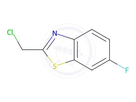Chemical structure of Benzothiazole, 2-(chloromethyl)-6-fluoro-(9CI)