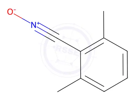 Chemical structure of Benzonitrile,2,6-dimethyl-N-oxide