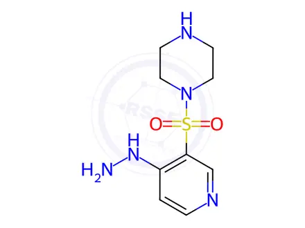 Chemical structure of 1-((4-Hydrazinylpyridin-3-yl)sulfonyl)piperazine