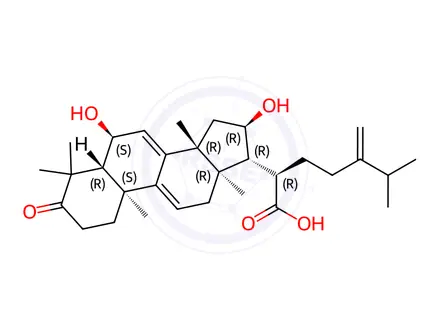 Chemical structure of 6alpha-Hydroxypolyporenic acid C