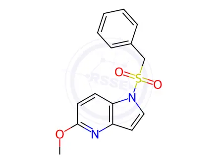 Chemical structure of 1-(Benzylsulfonyl)-5-methoxy-4-azaindole