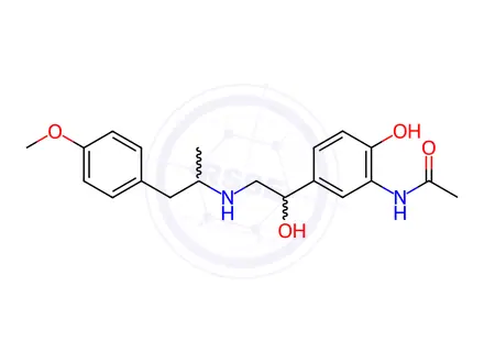 Chemical structure of Formoterol EP Impurity C (Mixture of Diastereomers)