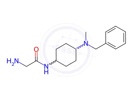 Chemical structure of 2-Amino-N-(4-(benzyl(methyl)amino)cyclohexyl)acetamide