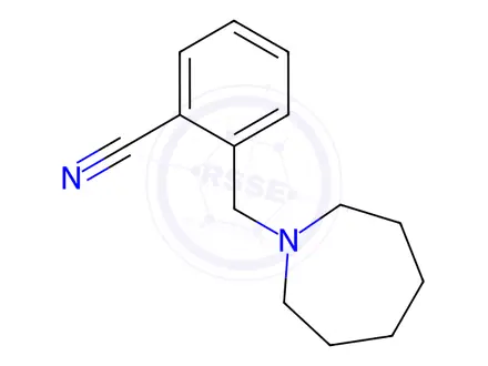 Chemical structure of 2-(Azepan-1-ylmethyl)benzonitrile