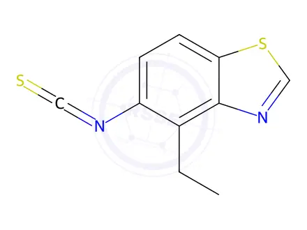 Chemical structure of Benzothiazole, 4-ethyl-5-isothiocyanato-(9CI)
