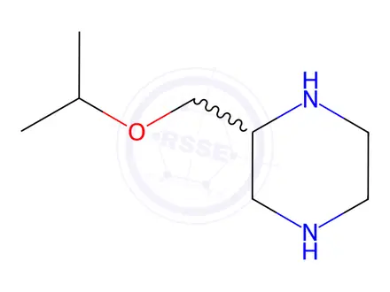 Chemical structure of Piperazine, 2-[(1-methylethoxy)methyl]-(9CI)