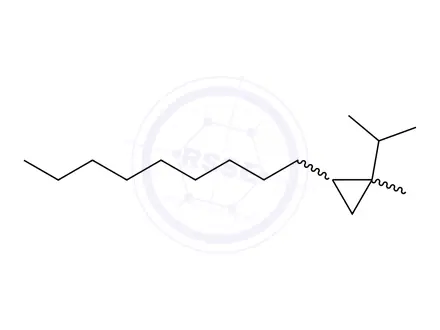 Chemical structure of Cyclopropane, 1-methyl-1-(1-methylethyl)-2-nonyl-