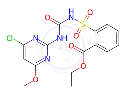 Chemical structure of Chlorimuron-ethyl