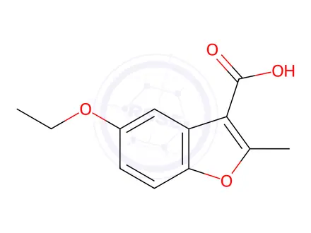 Chemical structure of 3-Benzofurancarboxylicacid,5-ethoxy-2-methyl-(9CI)