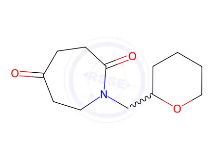 Chemical structure of 1-((Tetrahydro-2H-pyran-2-yl)methyl)azepane-2,5-dione